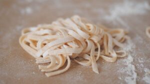 fettuccine, pasta, flour