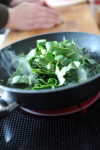 chard, spinach, cook