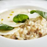 Risotto con toma e nocciole