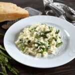 Risotto con asparagi e speck