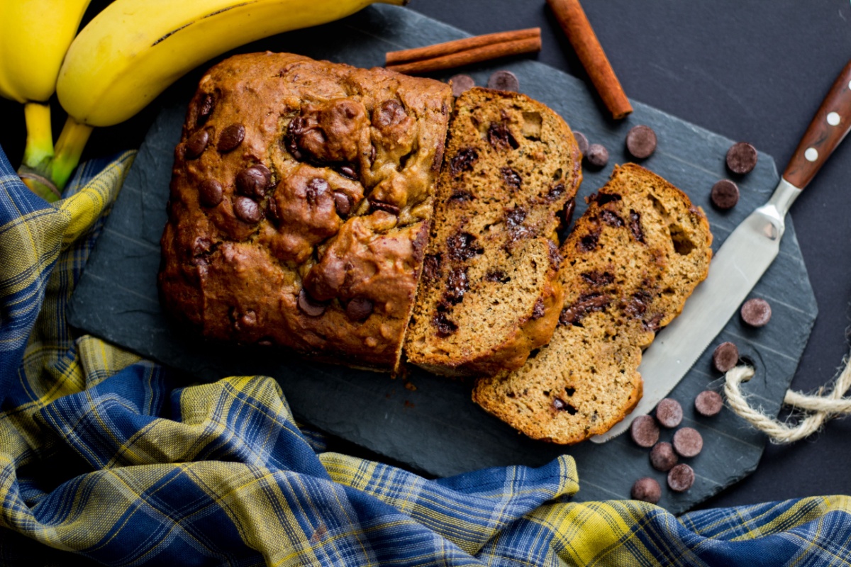 Torta con gocce di cioccolato
