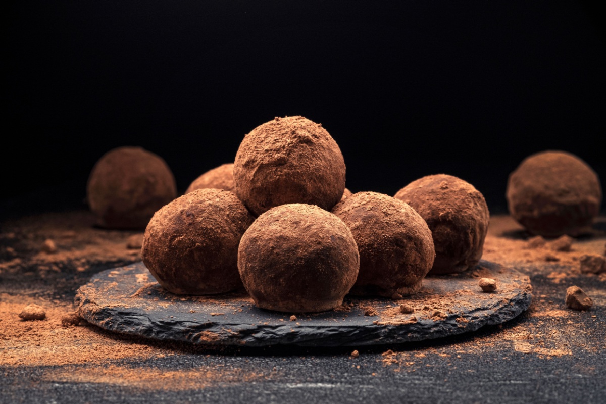 Palline di cioccolato al cacao