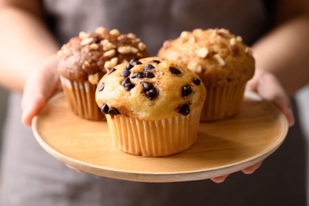 Muffin al Grano Saraceno e Cioccolato Fondente