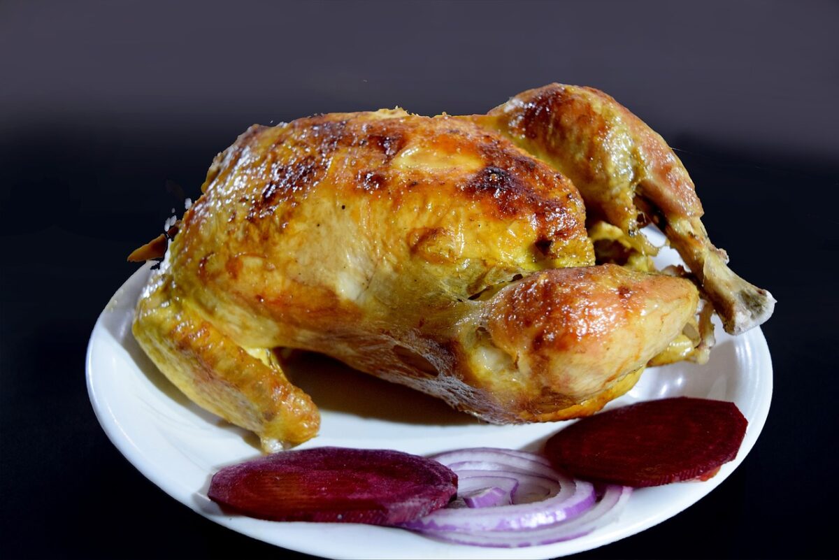 Ala di Pollo Arrosto al Forno o alla Griglia (Mangiata con la Pelle)
