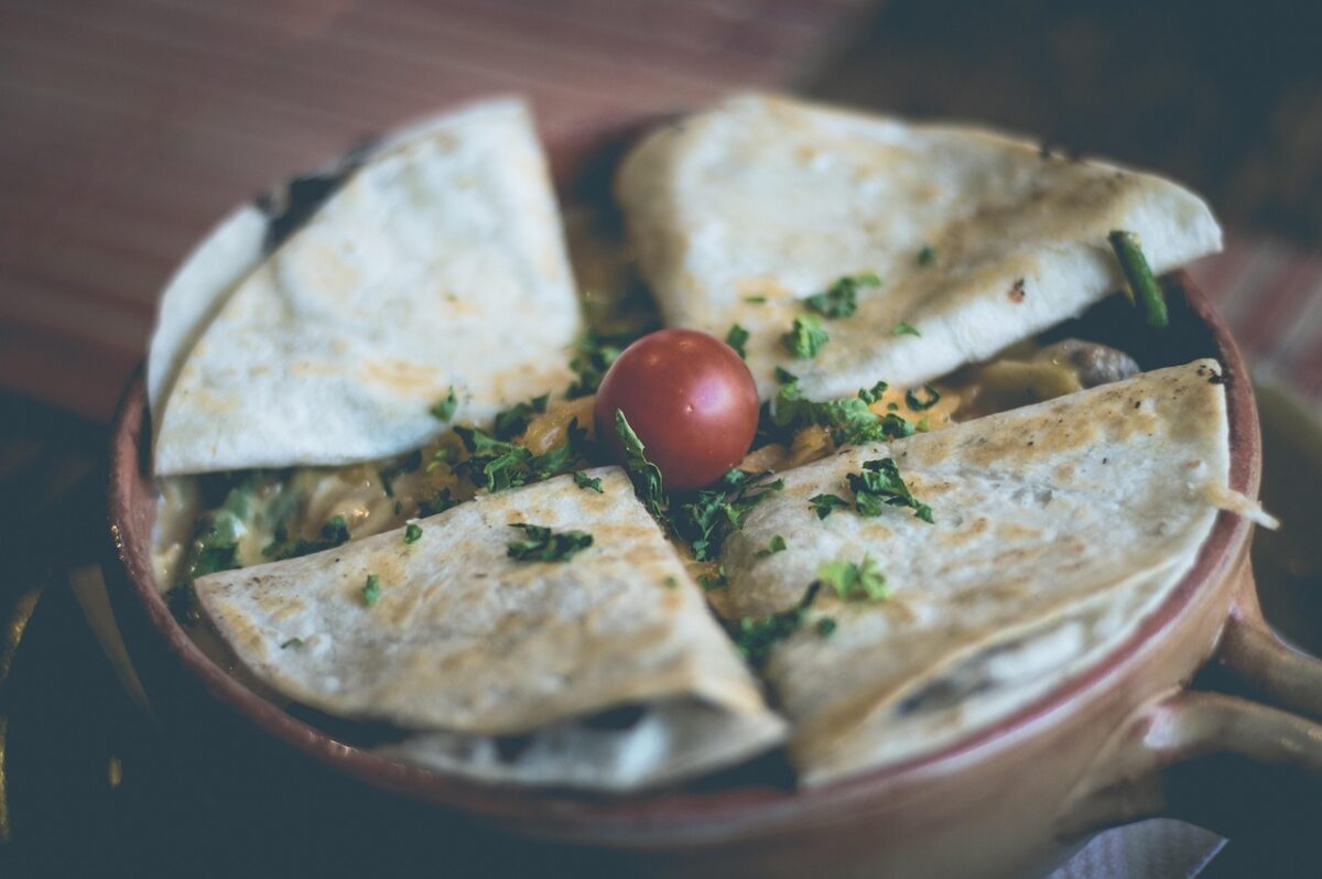 Quesadilla con Carne e Formaggio
