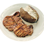 Patata al Forno Ripiena alla Panna Acida (Mangiata con la Buccia)