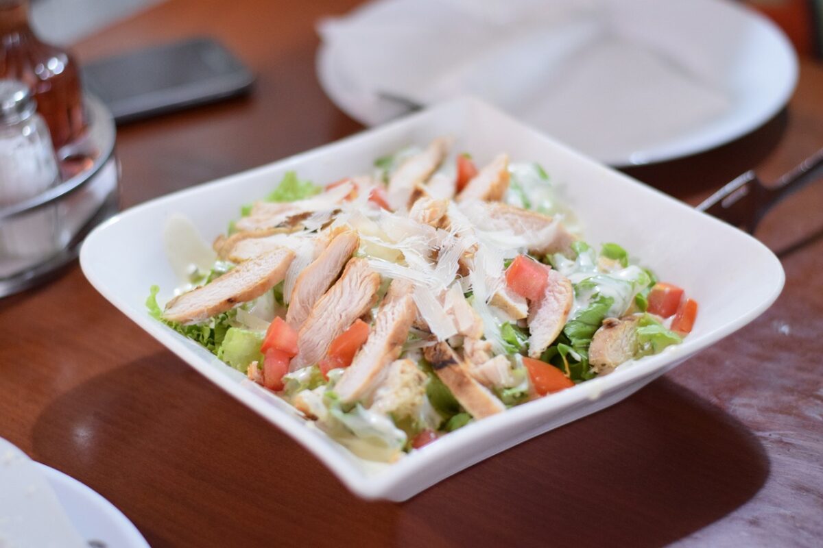 Caesar Salad con Lattuga Romana