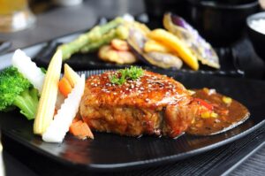 thick pig roast filet izod black pepper, thick cut pork chops, western food, western food, western food, western food, western food, western food