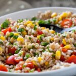 Insalata di riso, farro e orzo