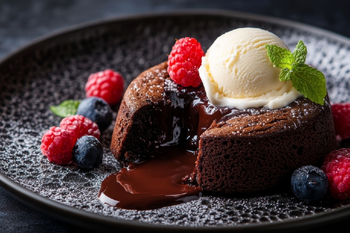 Tortino di cioccolato con cuore fondente Tortino di cioccolato con cuore fondente