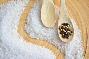 salt, coarse salt, sea-salt, pepper, peppercorns, wooden spoon, spoon, cook, wood, flour, wooden, ingredients, spice up, sharp, kitchen, salt, salt, salt, salt, salt, flour
