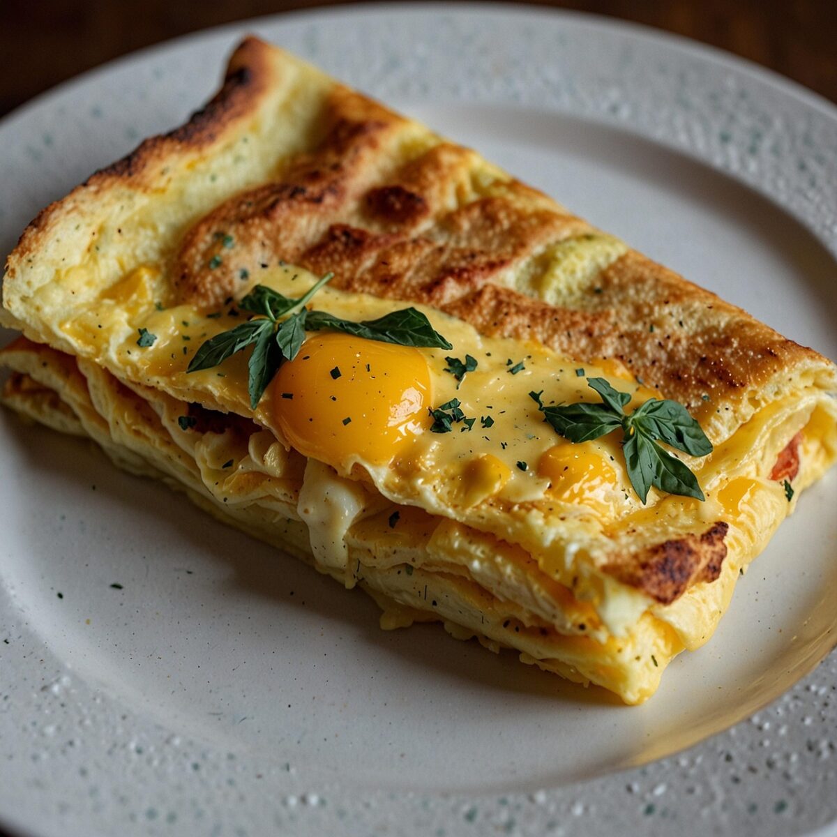 Frittata di uova e pan grattato