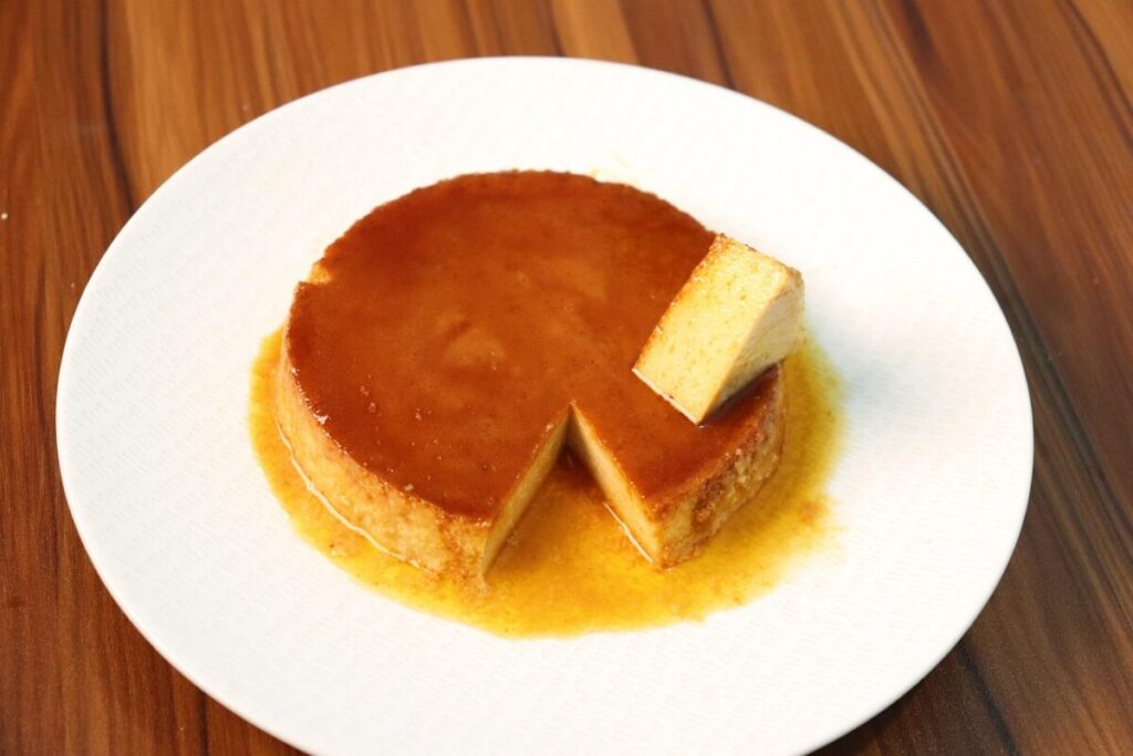 Flan di banane e pesche