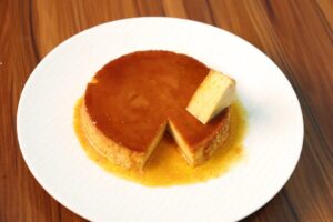 Flan di banane e pesche