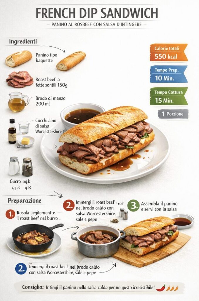 French Dip Sandwich: il panino cult di Los Angeles