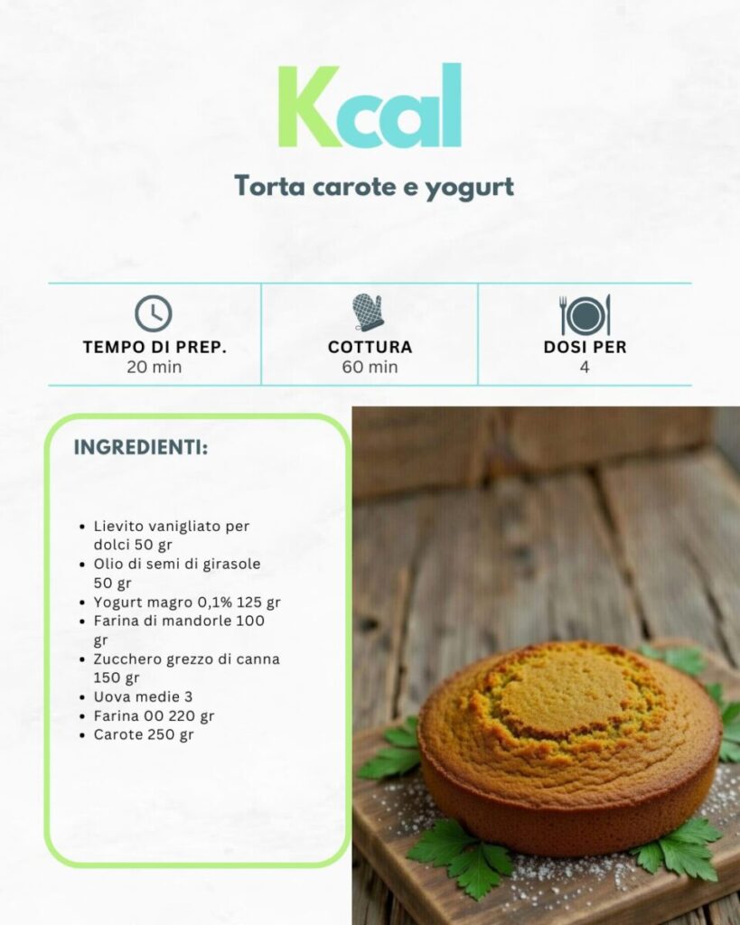 Torta carote e yogurt