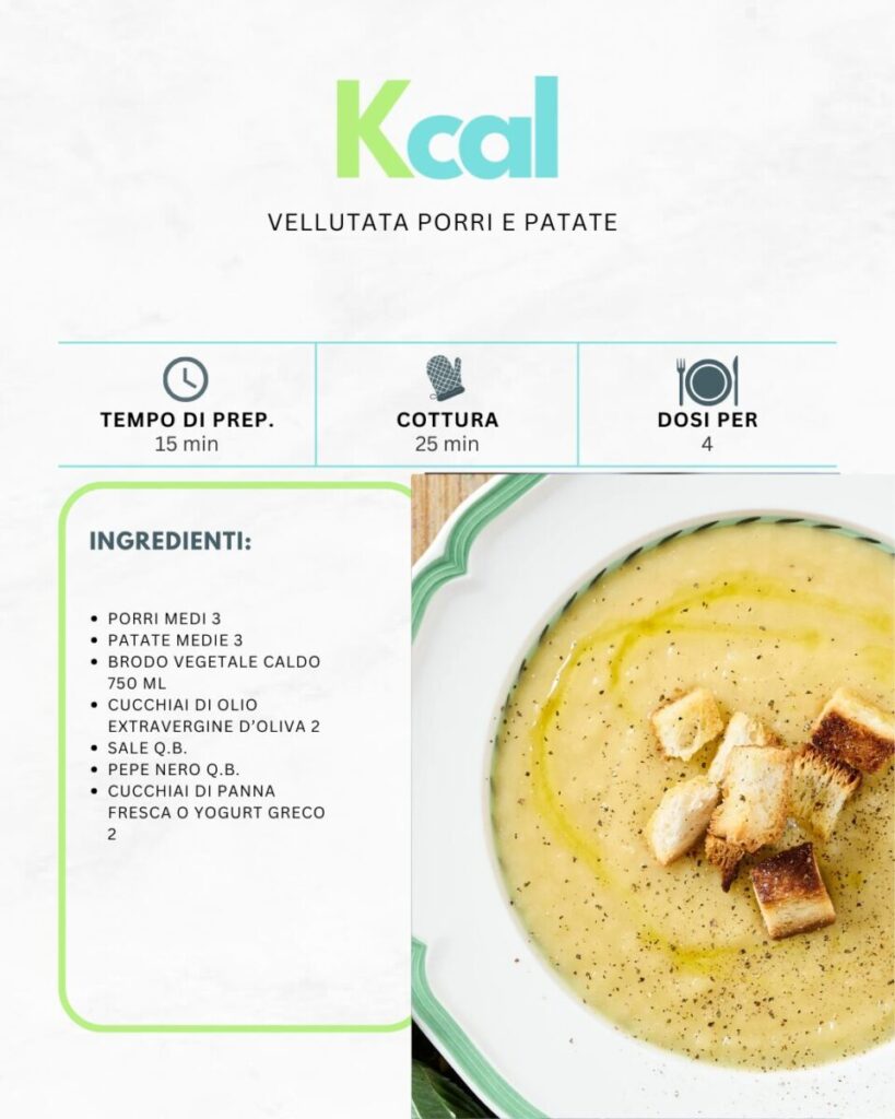 Vellutata porri e patate