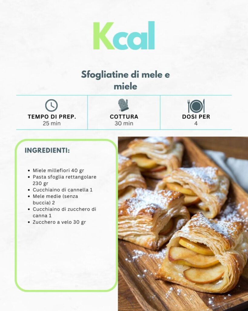 Sfogliatine di mele e miele