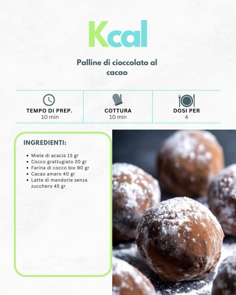 Palline di cioccolato al cacao