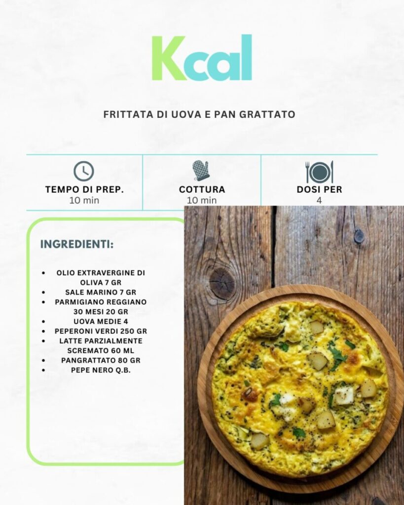 Frittata di uova e pan grattato
