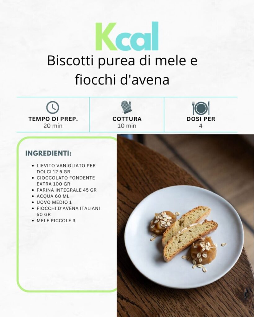 Biscotti purea di mele e fiocchi d’avena Biscotti purea di mele e fiocchi d’avena