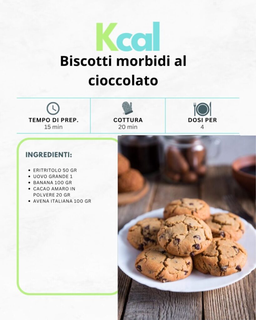 Biscotti morbidi al cioccolato