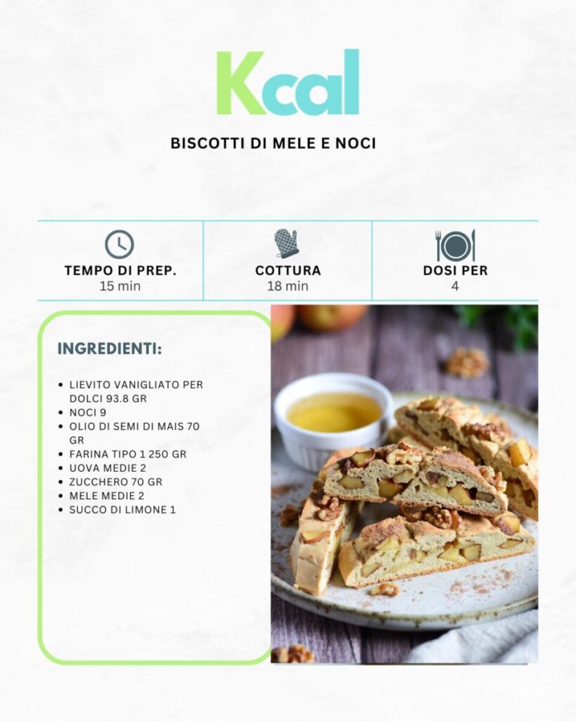 Biscotti di mele e noci