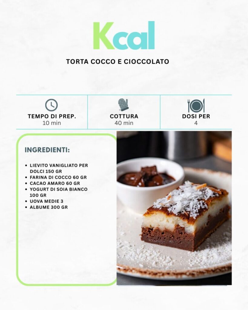 Torta cocco e cioccolato