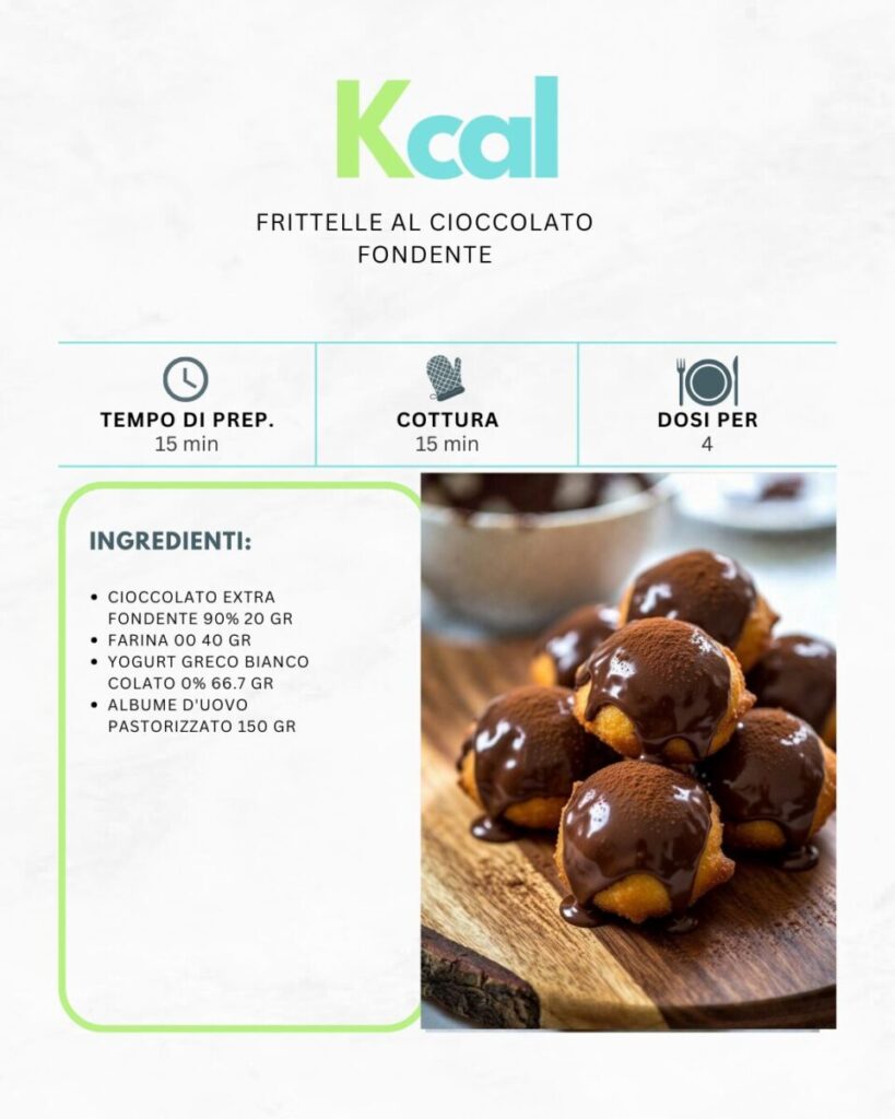 Frittelle al cioccolato fondente