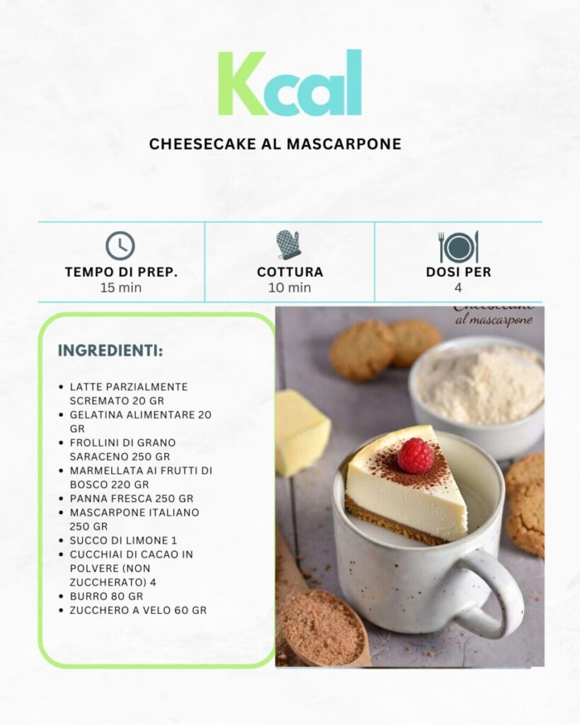 Cheesecake al mascarpone