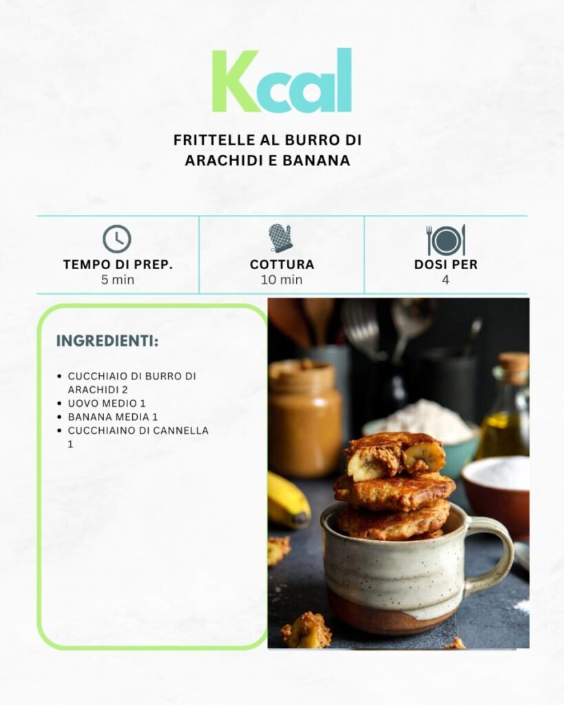 Frittelle al burro di arachidi e banana