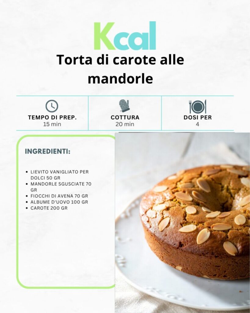 Torta di carote alle mandorle Torta di carote alle mandorle